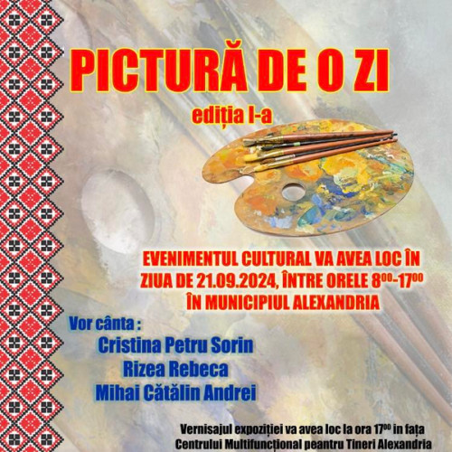 Alexandria găzduiește un eveniment cultural: &quot;Pictura de o zi&quot;