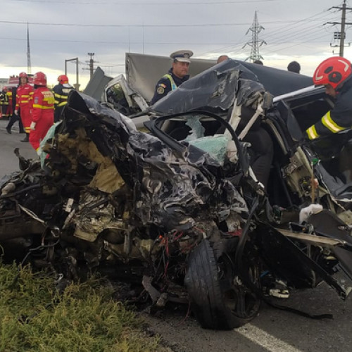 Accident tragic pe E70, în comuna Drăgănești-Vlașca