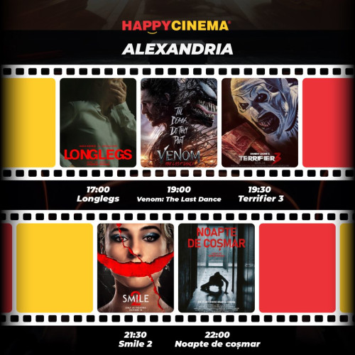 Seara de Halloween la Happy Cinema: Maraton de filme de groază