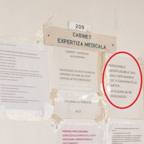 Expertiza medicală exclusiv la Policlinica din Alexandria din ianuarie