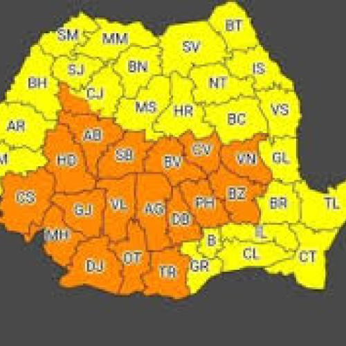 Două coduri portocalii în Teleorman: precipitații și inundații