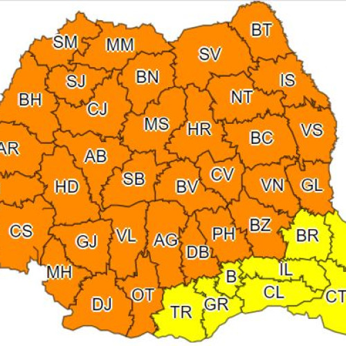 Teleorman sub Cod galben de instabilitate atmosferică accentuată până joi dimineața