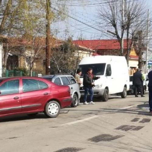 Accident rutier pe strada Mihăiță Filipescu din Alexandria