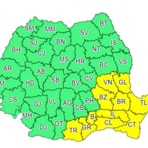 Avertisment privind vântul puternic în Teleorman