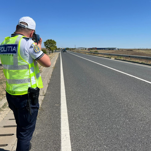 Accident rutier în comuna Dragodana cu o autospecială a poliției din Teleorman