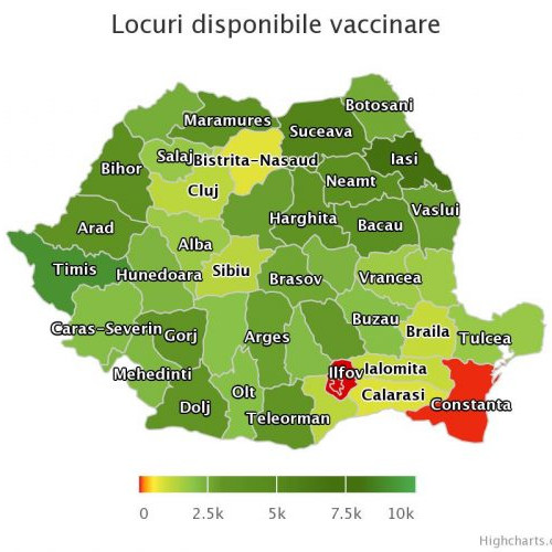 Teleorman: Peste 3400 de locuri pentru vaccinarea cu AstraZeneca disponibile pe platforma de programare pentru etapa a II-a a campaniei anti-COVID