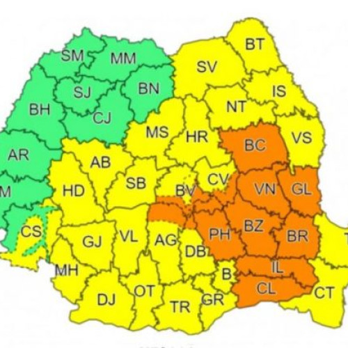 Prelungire pentru codul galben de precipitatii si instabilitate atmosferica in Teleorman