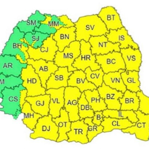 Vremea se strica din nou: Cod galben de ploi in Teleorman, de luni