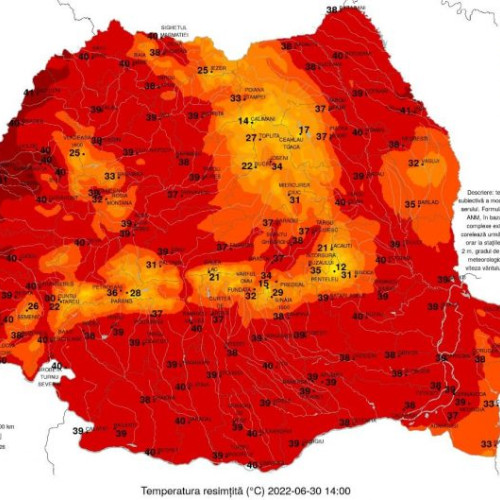 ANM a emis codul roșu pentru canicula în Teleorman